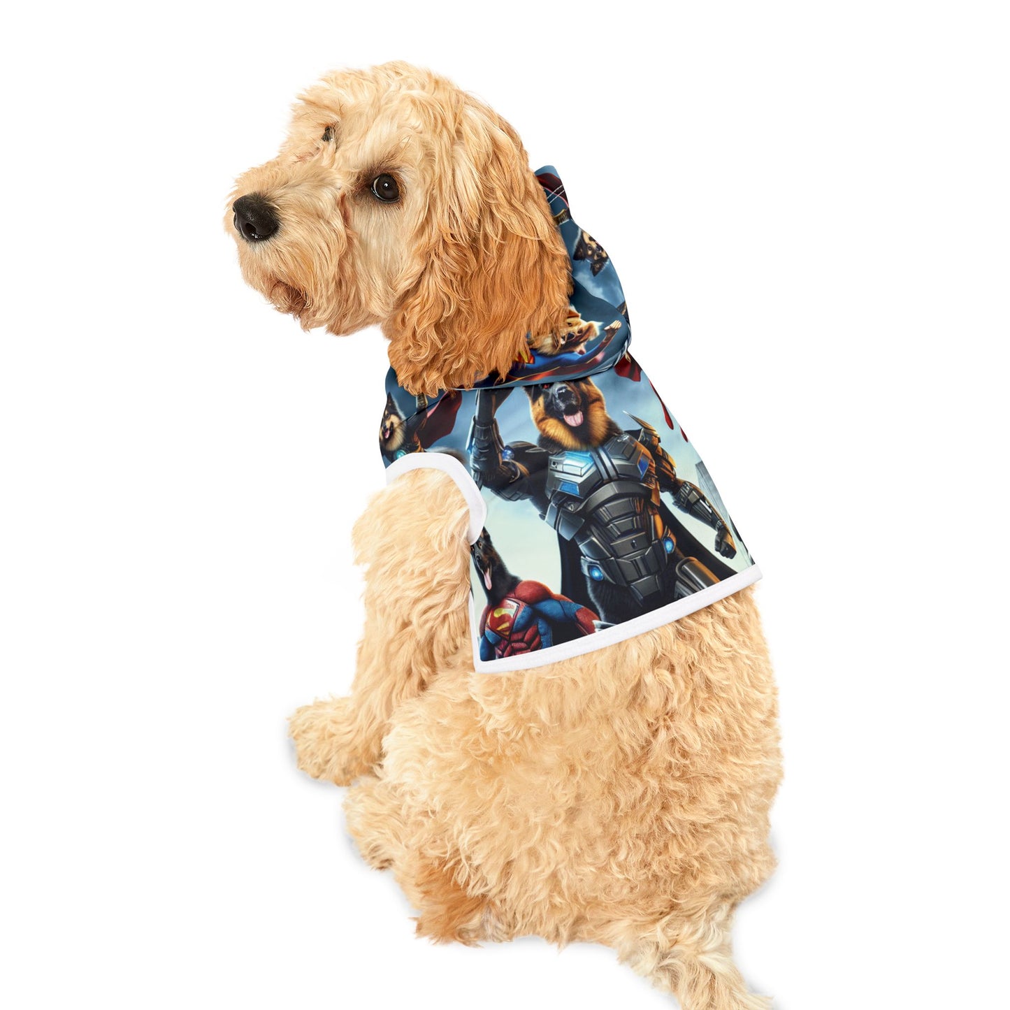 Pet Hoodie - Supper Hero Dogs fighting Crime -