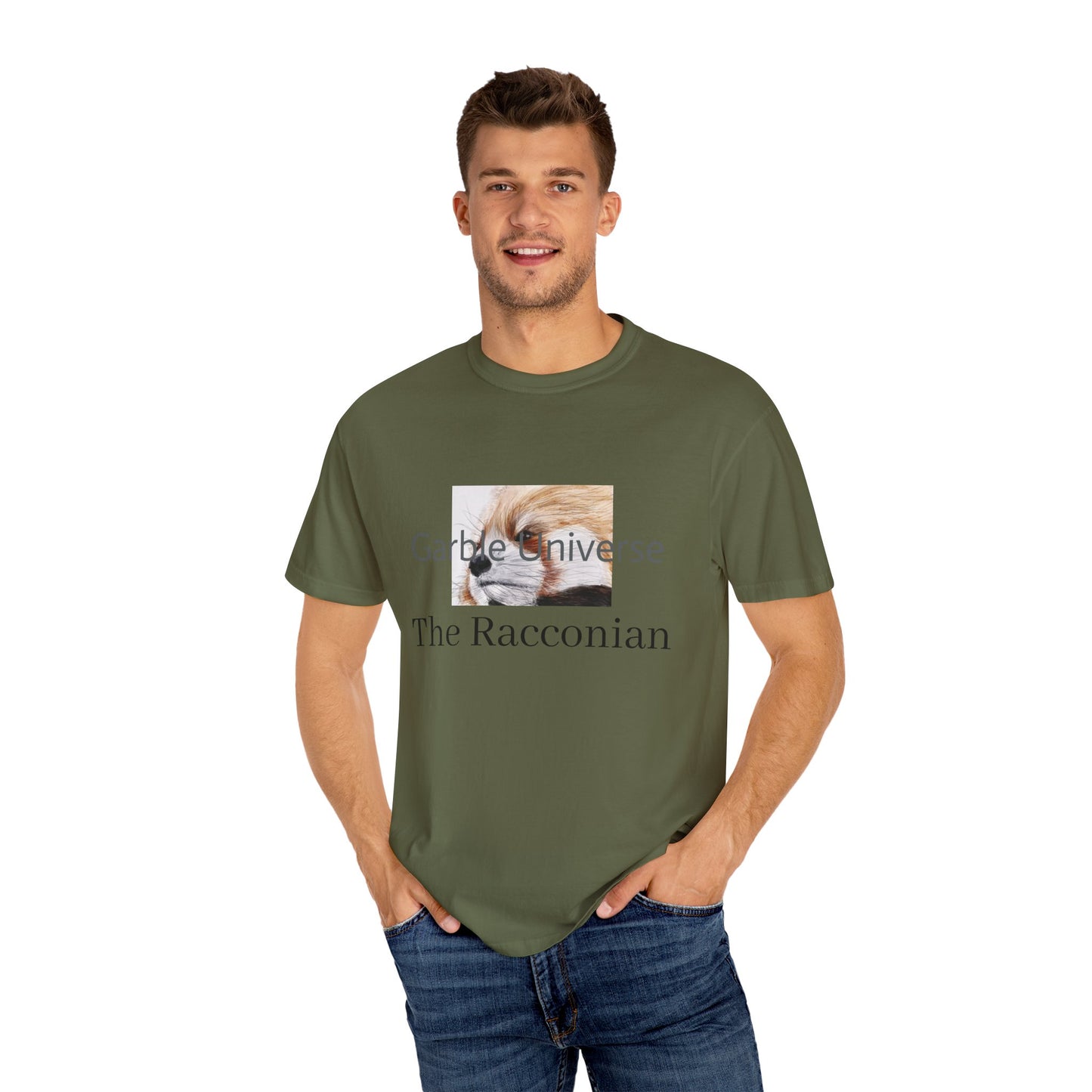 Unisex Garment-Dyed T-shirt - Garble - The Russian Racconian