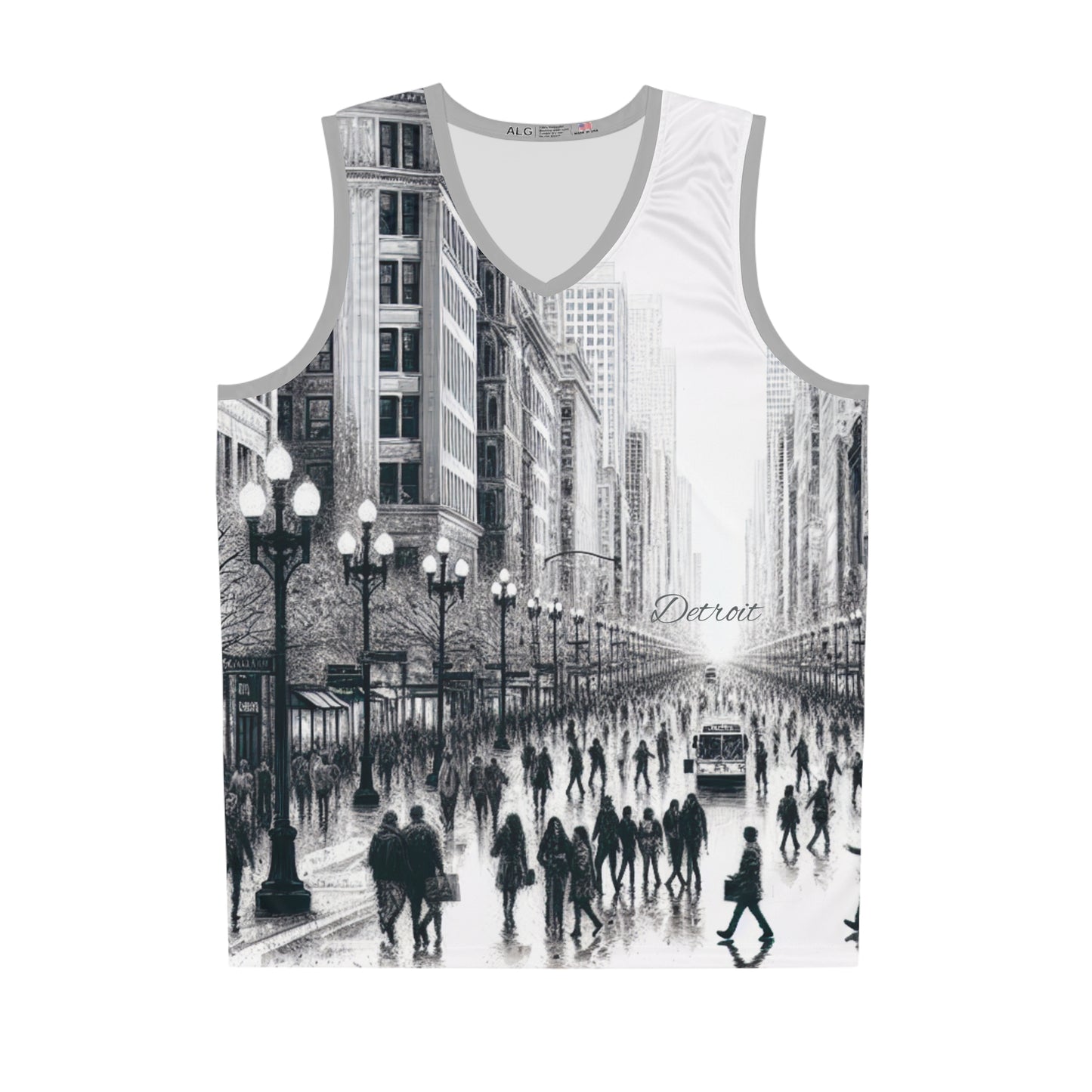 Basketball Jersey (AOP) - Detroit - Michigan Avenue