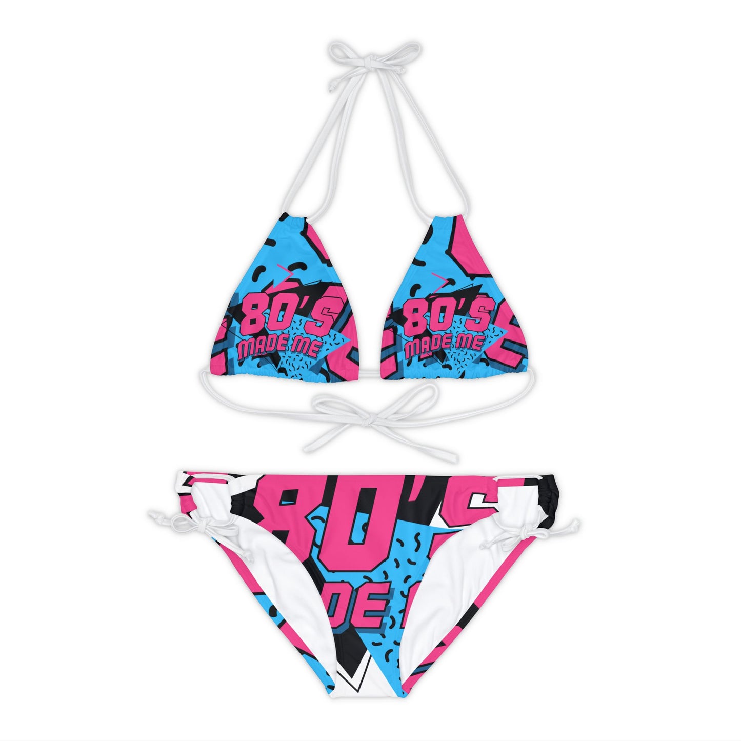 Strappy Bikini Set (AOP) - The Eighties Made Me