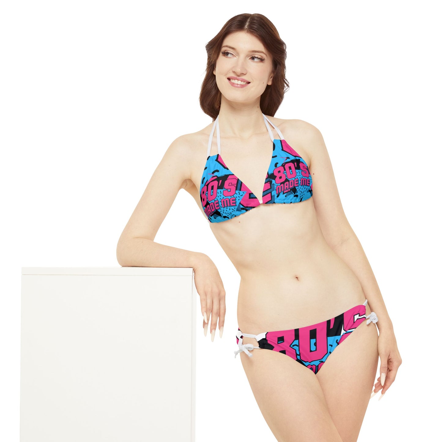 Strappy Bikini Set (AOP) - The Eighties Made Me