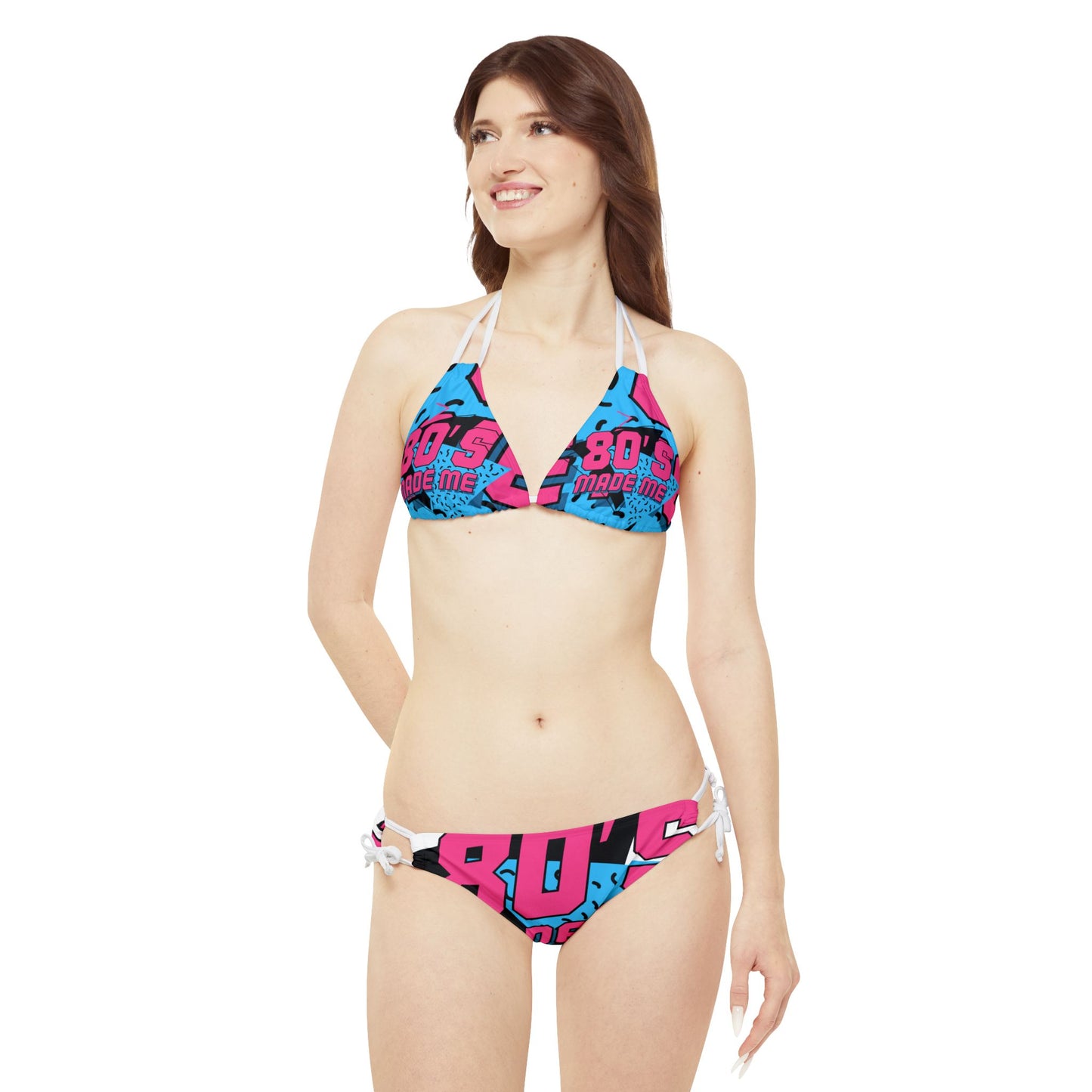 Strappy Bikini Set (AOP) - The Eighties Made Me
