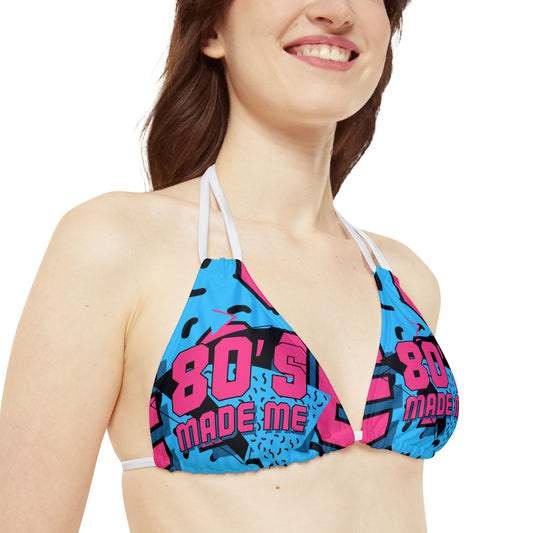 Strappy Bikini Set (AOP) - The Eighties Made Me