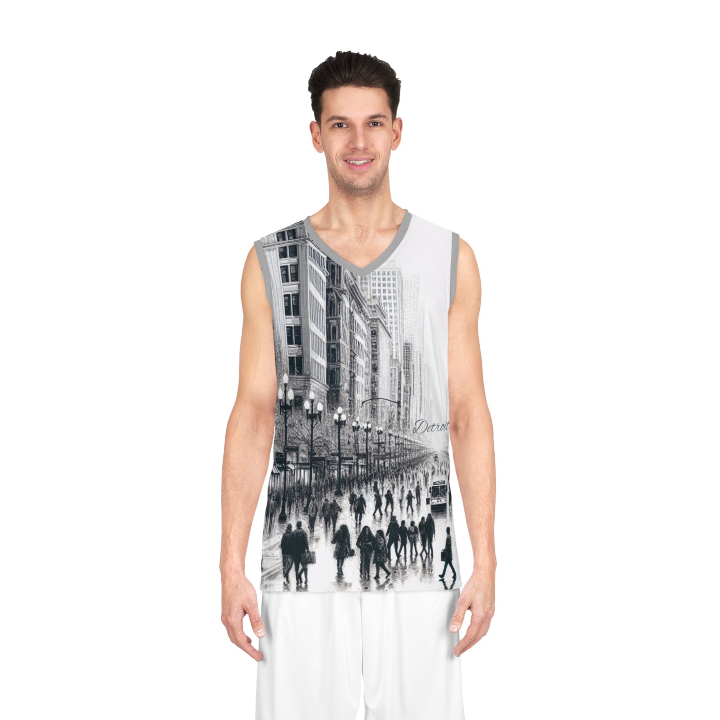 Basketball Jersey (AOP) - Detroit - Michigan Avenue