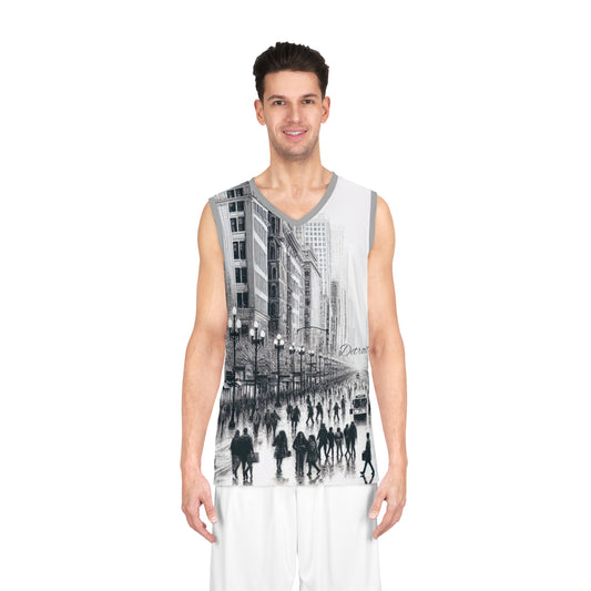 Basketball Jersey (AOP) - Detroit - Michigan Avenue