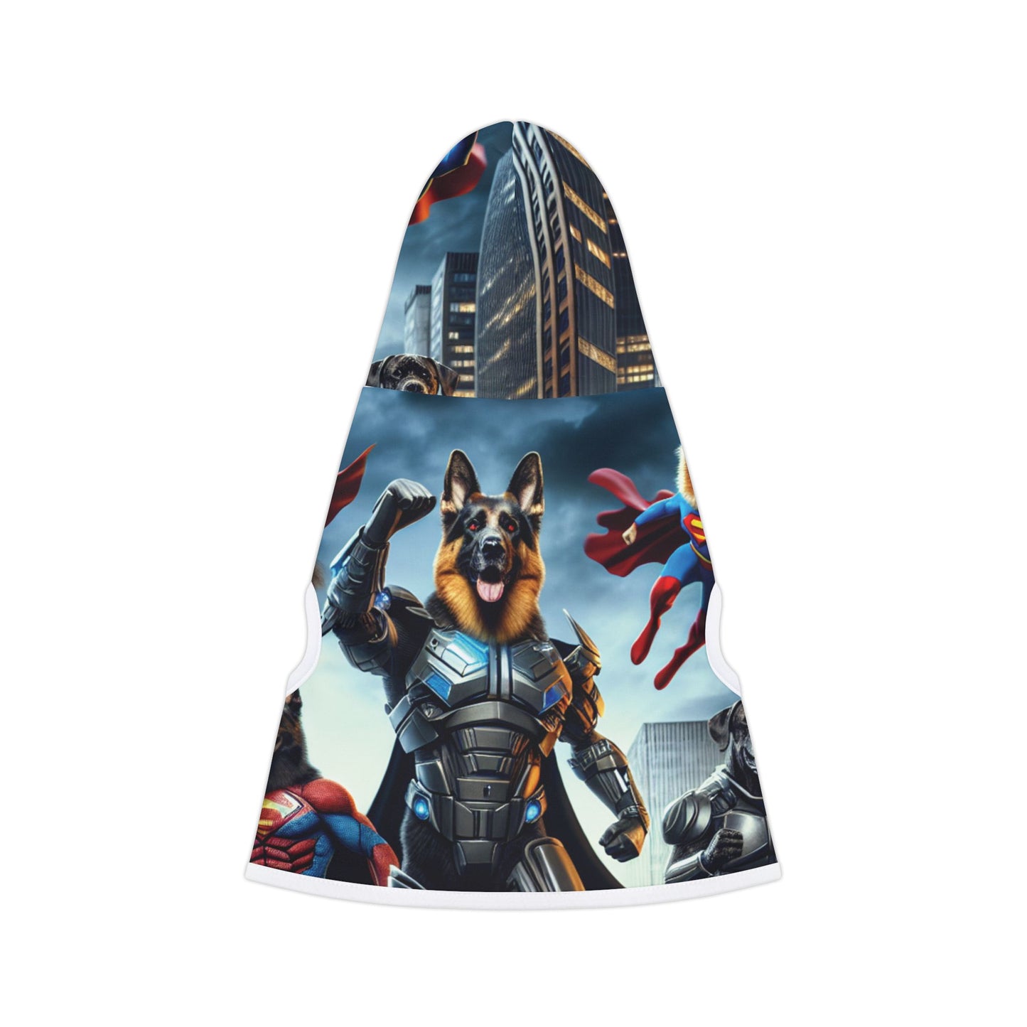 Pet Hoodie - Supper Hero Dogs fighting Crime -